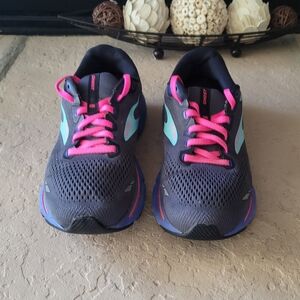 Size 9 M Brooks Ghost 15 Multicolor Running Women Sneakers  1203801B079